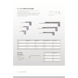เบลดตรง Riester Ri-modul Miller Blade (เฉพาะเบลด Fiber Optic แบบไม่หุ้มท่อ)