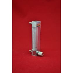 เครื่องวัดอัตราการไหลของเหลวและแก๊ซ (glass rotameter flow meter with control valve) รุ่นLZB -3WB พร้อมคอนโทรล์วาล์ว