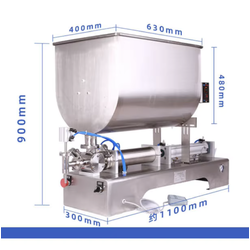 เครื่องบรรจุกึ่งอัตโนมัติสำหรับน้ำผึ้ง ครีม เครื่องสำอาง เนยถั่ว น้ำเชื่อม ในขวดแก้วและพลาสติก | Semi Automatic Paste & Liquid Filling Machine