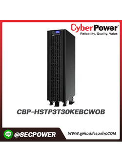 เครื่องสำรองไฟฟ้า Cyberpower รุ่น CBP-HSTP3T30KEBCWOB 30KVA/27KW Bat space& cable w/o BAT