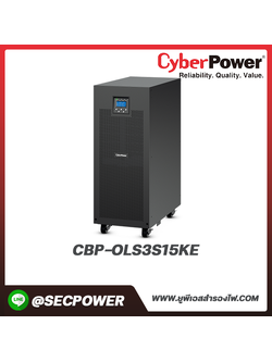 เครื่องสำรองไฟฟ้า Cyberpower รุ่น CBP-OLS3S15KE 15KVA w/ 40pcs*9AH BAT