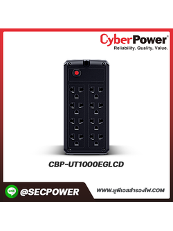 เครื่องสำรองไฟฟ้า Cyberpower รุ่น CBP-UT1000EGLCD 1000VA/550WATT LCD