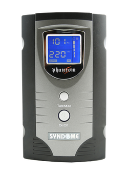 Syndome | เครื่องสำรองไฟฟ้าจ่ายไฟแบบ Pure Sinewave รุ่น PHANTOM-1200-Li (1200VA/720Watt)