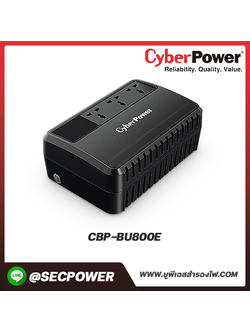 เครื่องสำรองไฟฟ้า Cyberpower รุ่น CBP-BU800E UPS BU800E-AS 800VA/480WATT