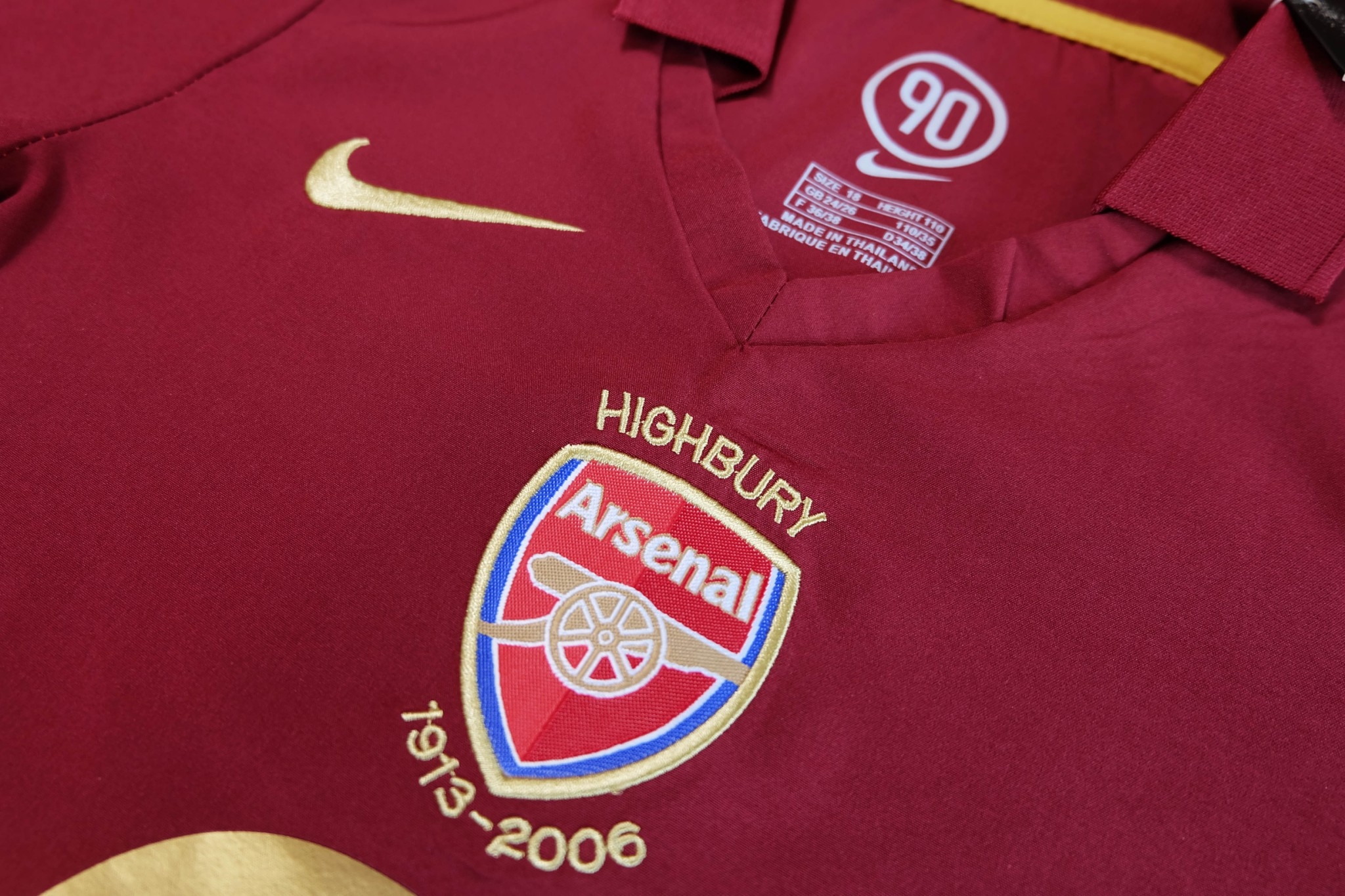 Retro ชุดฟุตบอลเด็กย้อนยุค - อาร์เซนอล เหย้า เกรดแฟนบอล