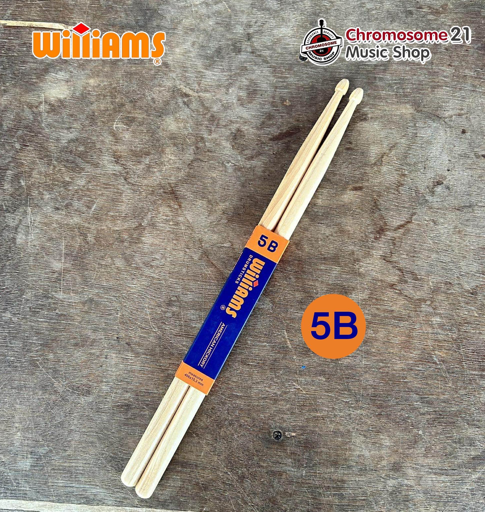 ไม้กลอง Williams ขนาด5B Classic Series Americana Hickory รุ่น DS-WCL-5B