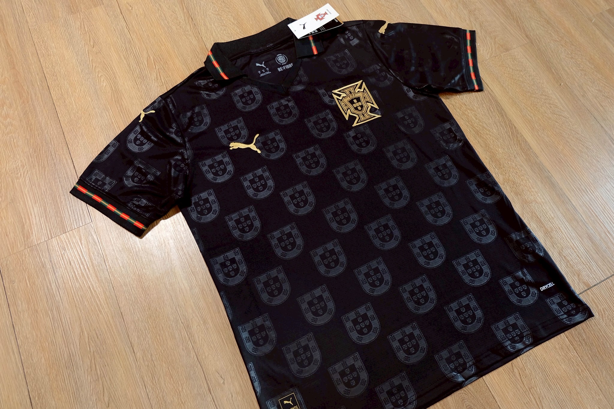 2026-27 มาใหม่ เสื้อฟุตบอลทีมชาติโปรตุเกส สีดำ สำหรับผู้ชาย Fans Edition เกรดแฟนบอล Size S-2XL