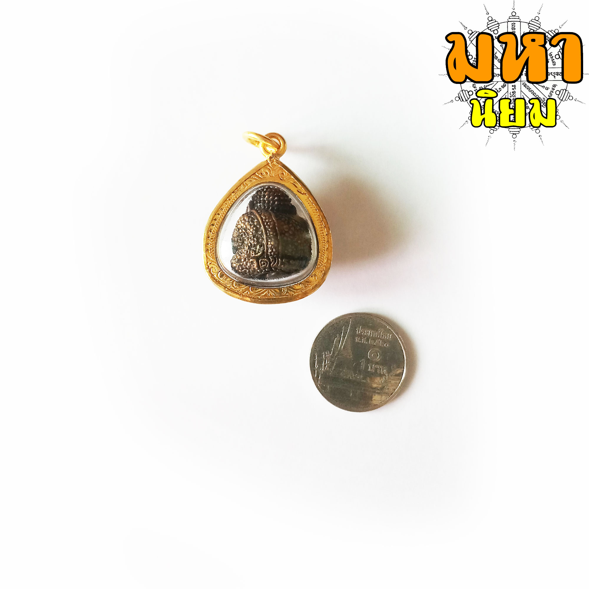 พระปิดตา ปุ้มปุ้ย หลวงปู่ทิม วัดพระขาว จ.อยุธยา กรอบทองไมครอน