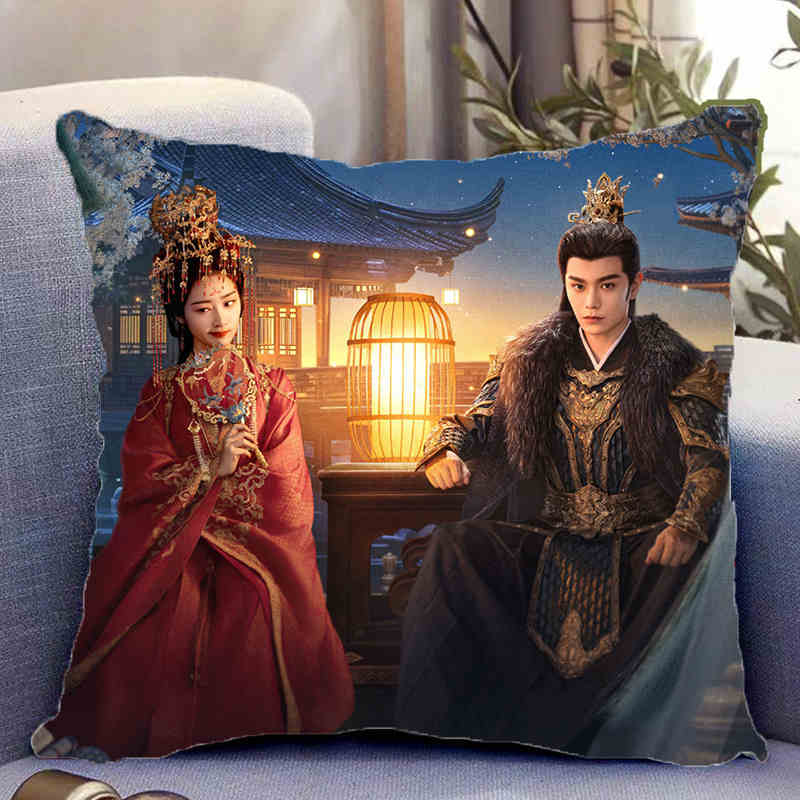 Pre - หมอนลายซีรีส์จีนทำนองรักกังวานแดนดิน 40 cm/"ติงอวี่ซี & เติ้งเอินซี"