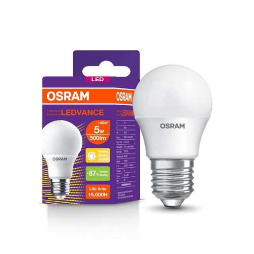 หลอดไฟ LED 5W OSRAM LECO CLA E27