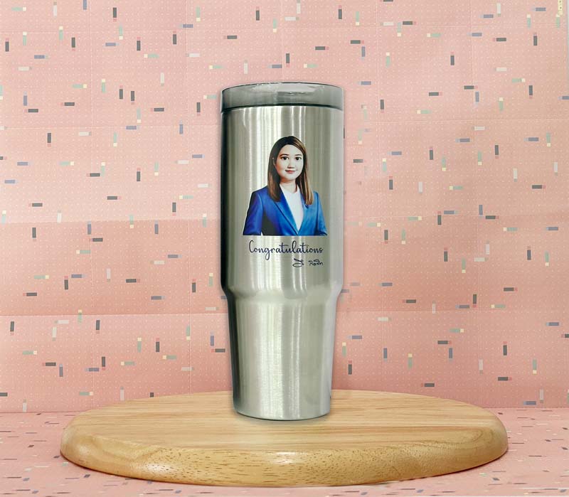 แก้วน้ำพิมพ์รูป กระบอกน้ำพิมพ์รูป สกรีนรูปลงแก้ว พิมพ์รูปลงแก้ว