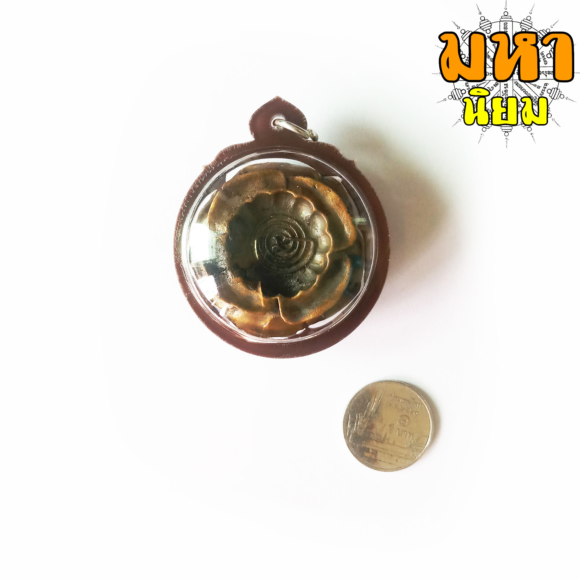 เหรียญกระต่ายเสพนาง กลางสวน เลี่ยมกรอบอย่างดี