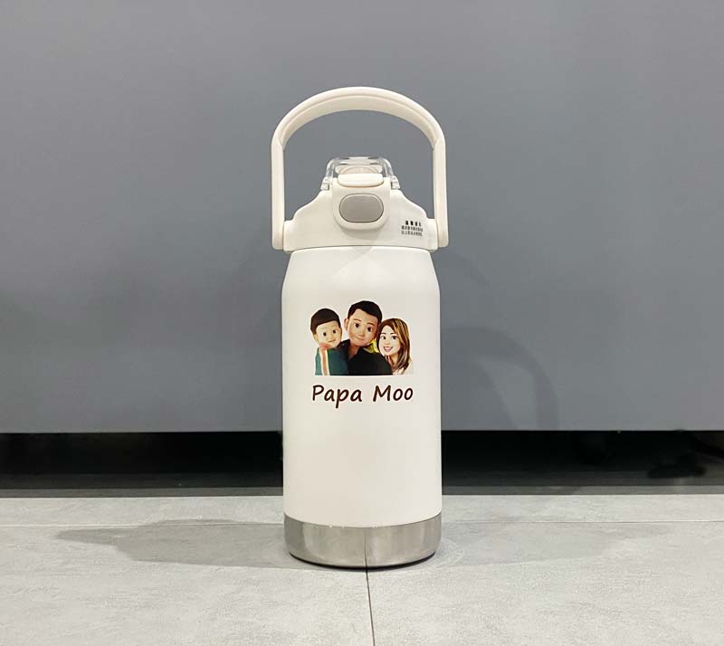 ชุดของขวัญ แก้ว กระบอกน้ำพิมพ์ลายการ์ตูนบุคคล ครอบครัว