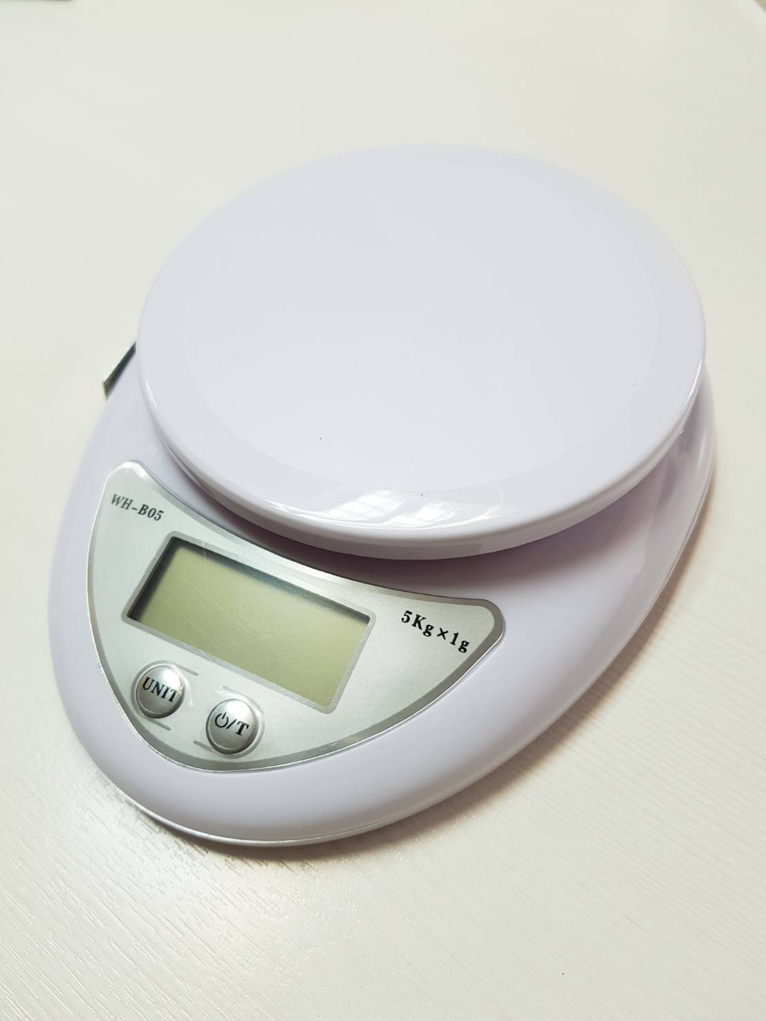 Kitchen Scale เครื่องชั่งน้ำหนักวัตถุดิบ,อาหาร ดิจิตอล(Ditital) 5 kg รุ่น WH-B05