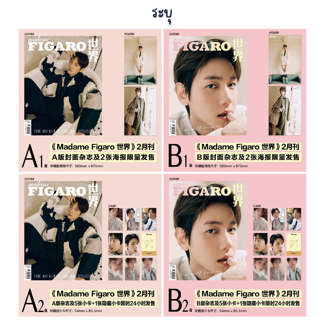 Pre - นิตยสาร Madame Figaro แบคฮยอน BAEKHYUN 2024