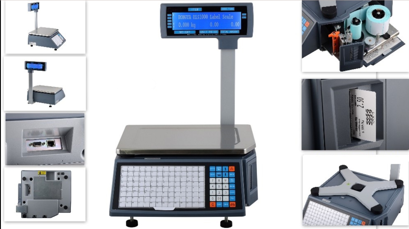 เครื่องชั่งคำนวณราคาพร้อมปริ้นสติ๊กเกอร์