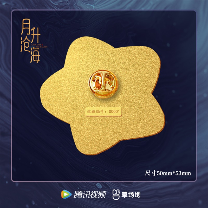 Pre - พินติดเสื้อ เข็มกลัดดาราจักรรักลํานําใจ หลิงปู้อี๋ ซีรี่ย์จีน