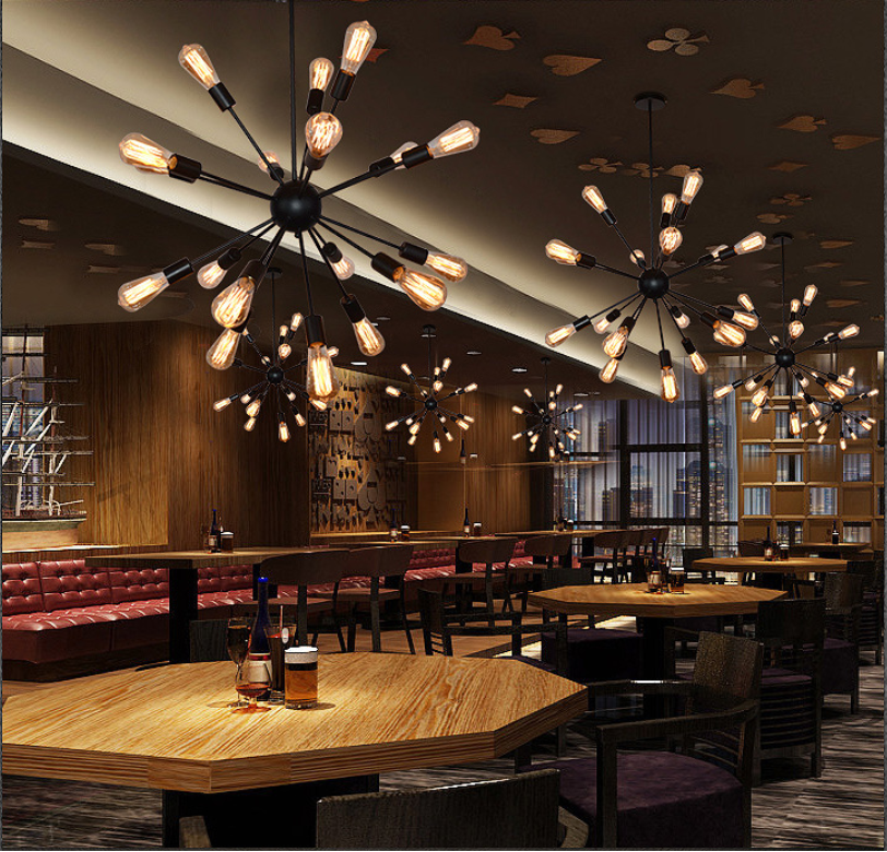 โคมไฟระย้าเหล็กทรง satellite (ดาวเทียม)