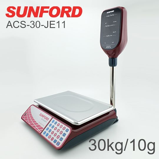เครื่องชั่งน้ำหนัก เครื่องชั่งดิจิตอลSUNFORD ACS-30-JE11 Sunford เครื่องชั่งดิจิตอล