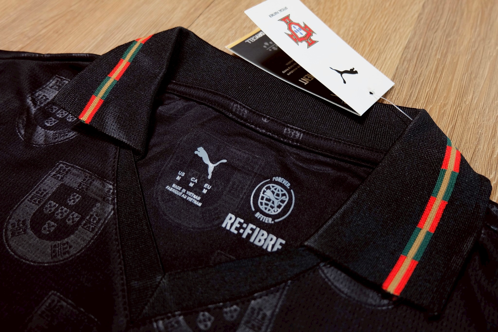 2026-27 มาใหม่ เสื้อฟุตบอลทีมชาติโปรตุเกส สีดำ สำหรับผู้ชาย Fans Edition เกรดแฟนบอล Size S-2XL