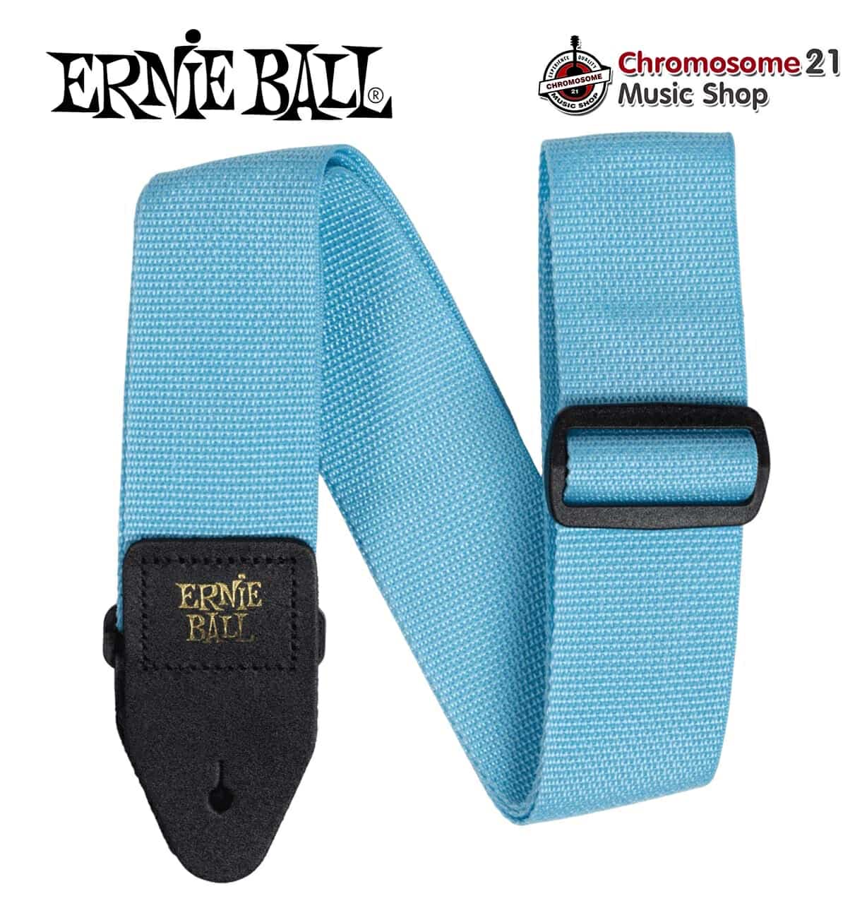 สายสะพายกีตาร์ Ernie Ball Polypro สี Breaker Blue (P05377)