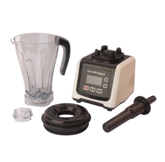 Nanotech เครื่องปั่นสมูทตี้ดิจิตอล รุ่น NT-188 เครื่องปั่นน้ำผักผลไม้ดิจิตอล