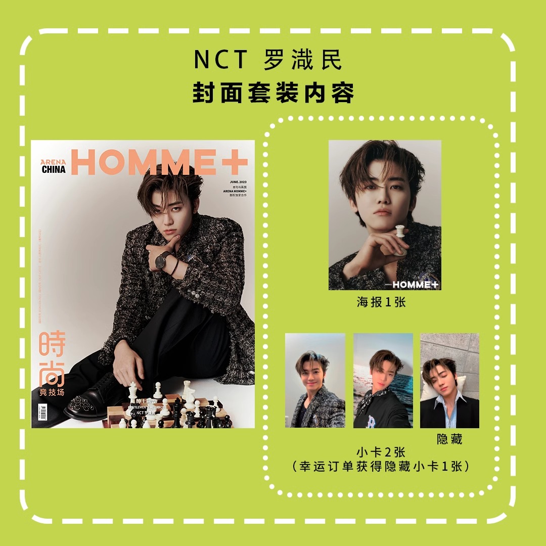 Pre - นิตยสาร ARENA HOMME+ NCT JAEMIN chenle เดือนมิถุนายน