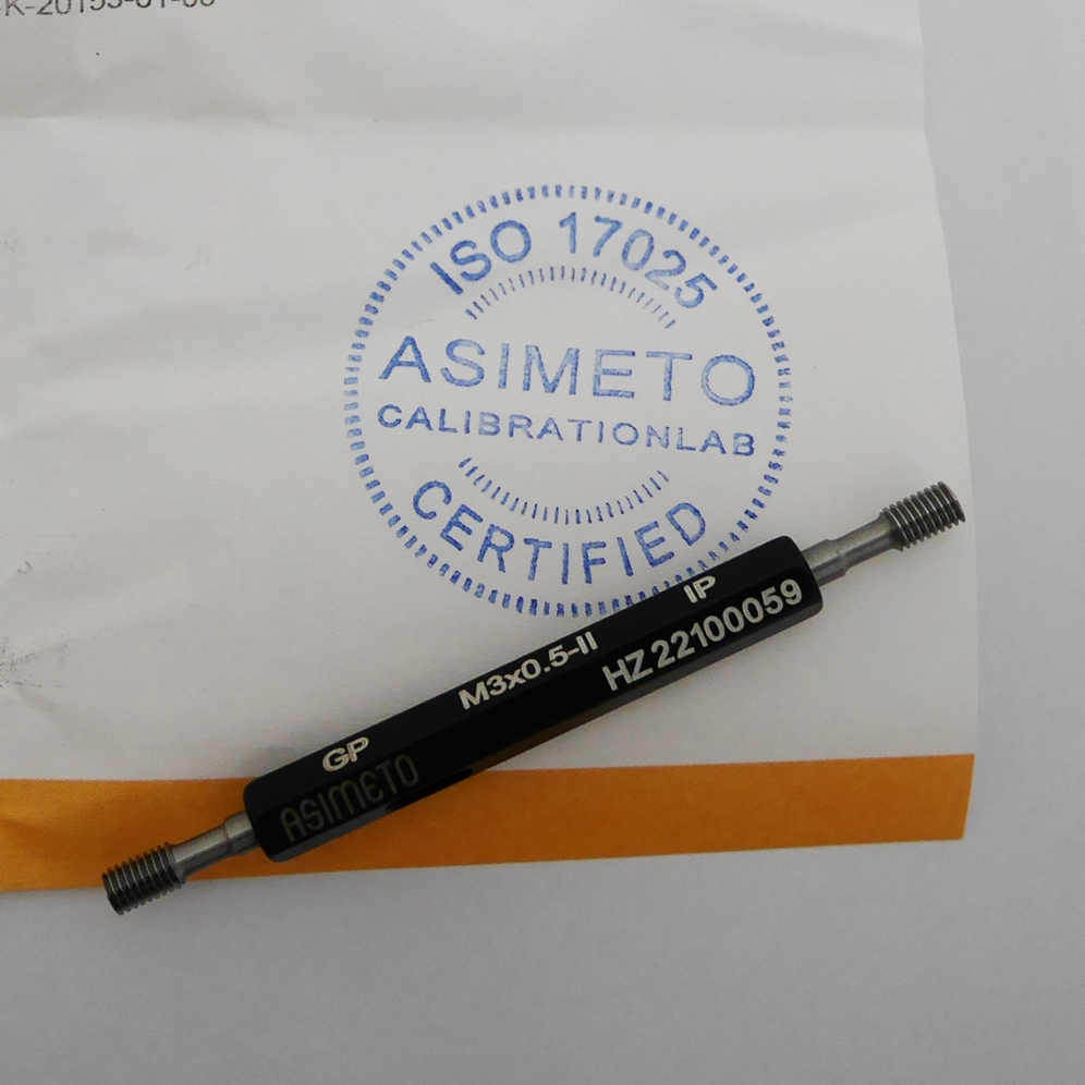 Asimeto Thread plug gauge M3 x 0.5 GPIP2
