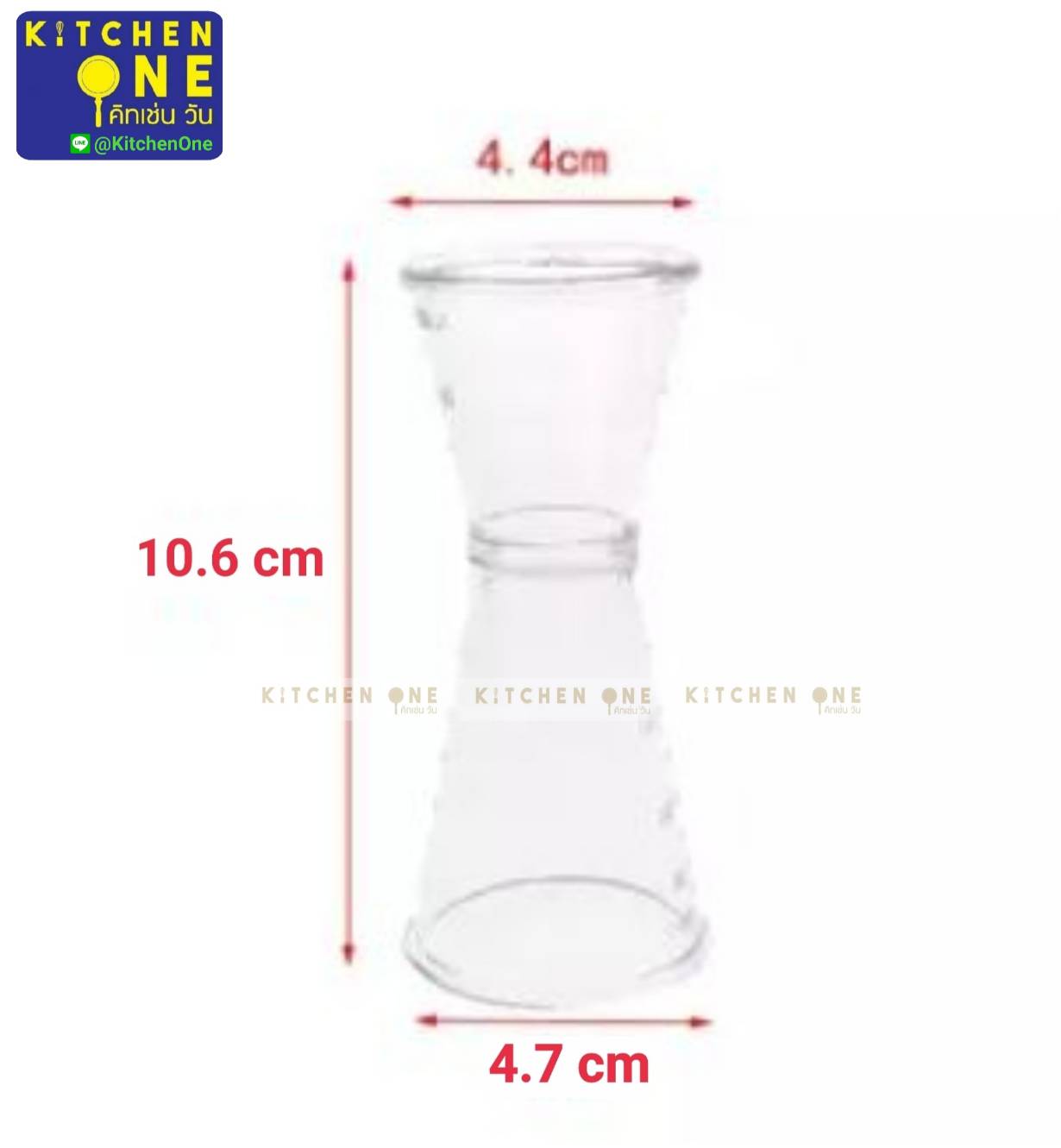 จิ๊กเกอร์พลาสติก 20-40 cc ถ้วยตวงพลาสติก 2ด้าน Jigger ตวงค็อกเทล ตวงน้ำหวาน ตวงเหล้า อุปกรณ์ชานมไข่มุก บาร์น้ำ ชงกาแฟ