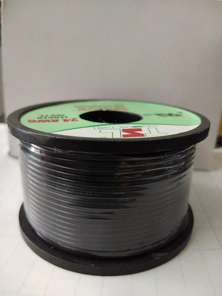 สายไฟ TSL 24 AWG 100FT สีดำ