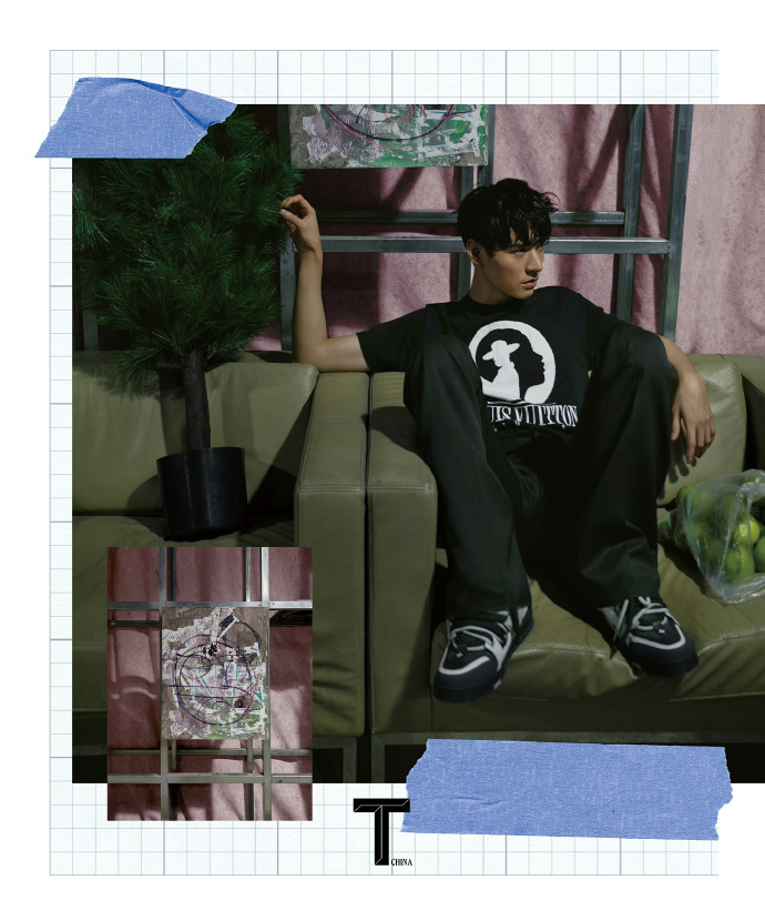 Pre - นิตยสาร T GongJun กงจวิ้น SimonGong 2023+โปสเตอร์ อฟช.