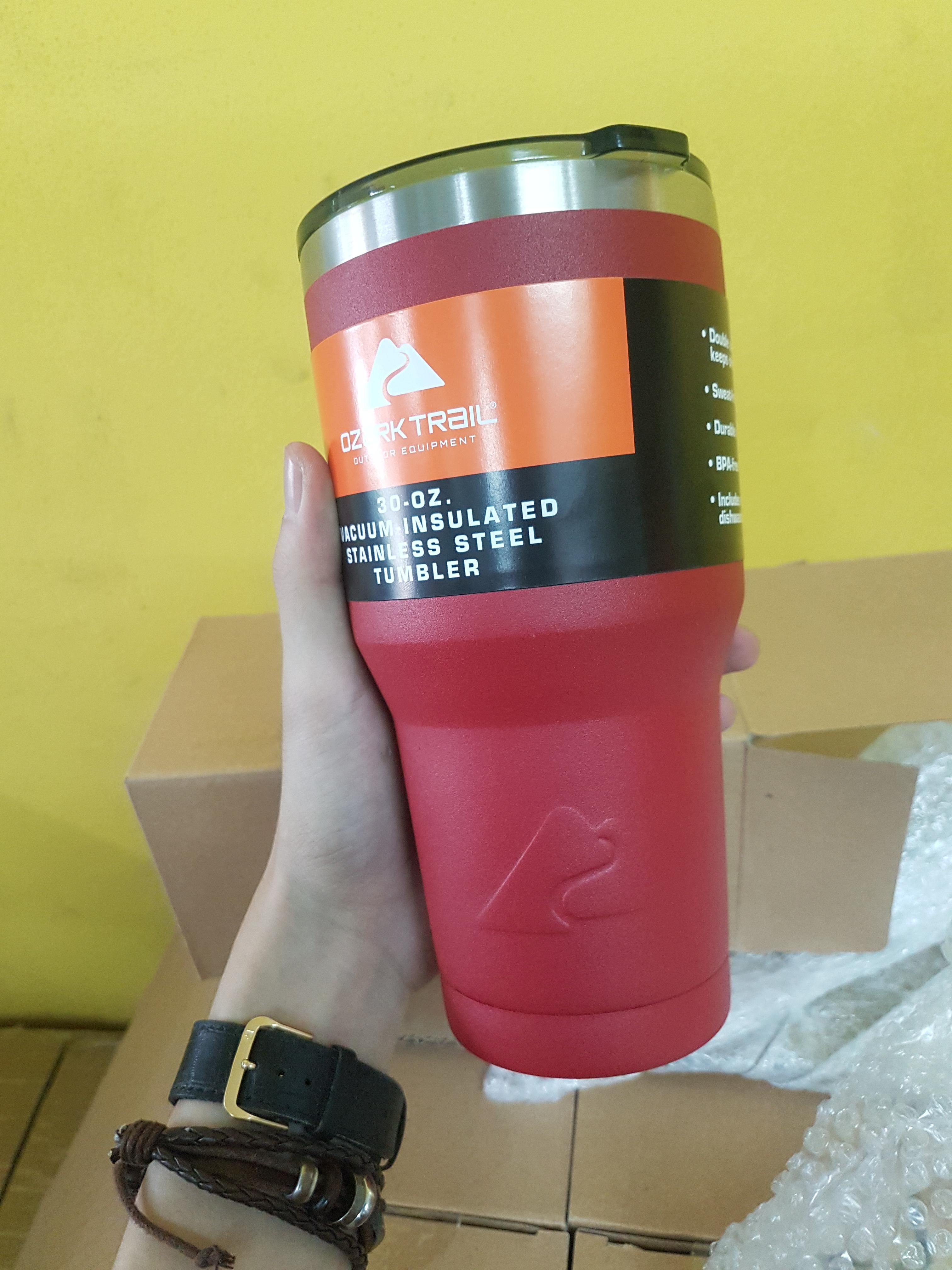 แก้วเก็บเย็น ozarktrail ของแท้ 100% คุณภาพเหมือน yeti ขนาด 30 Oz. สีแดง