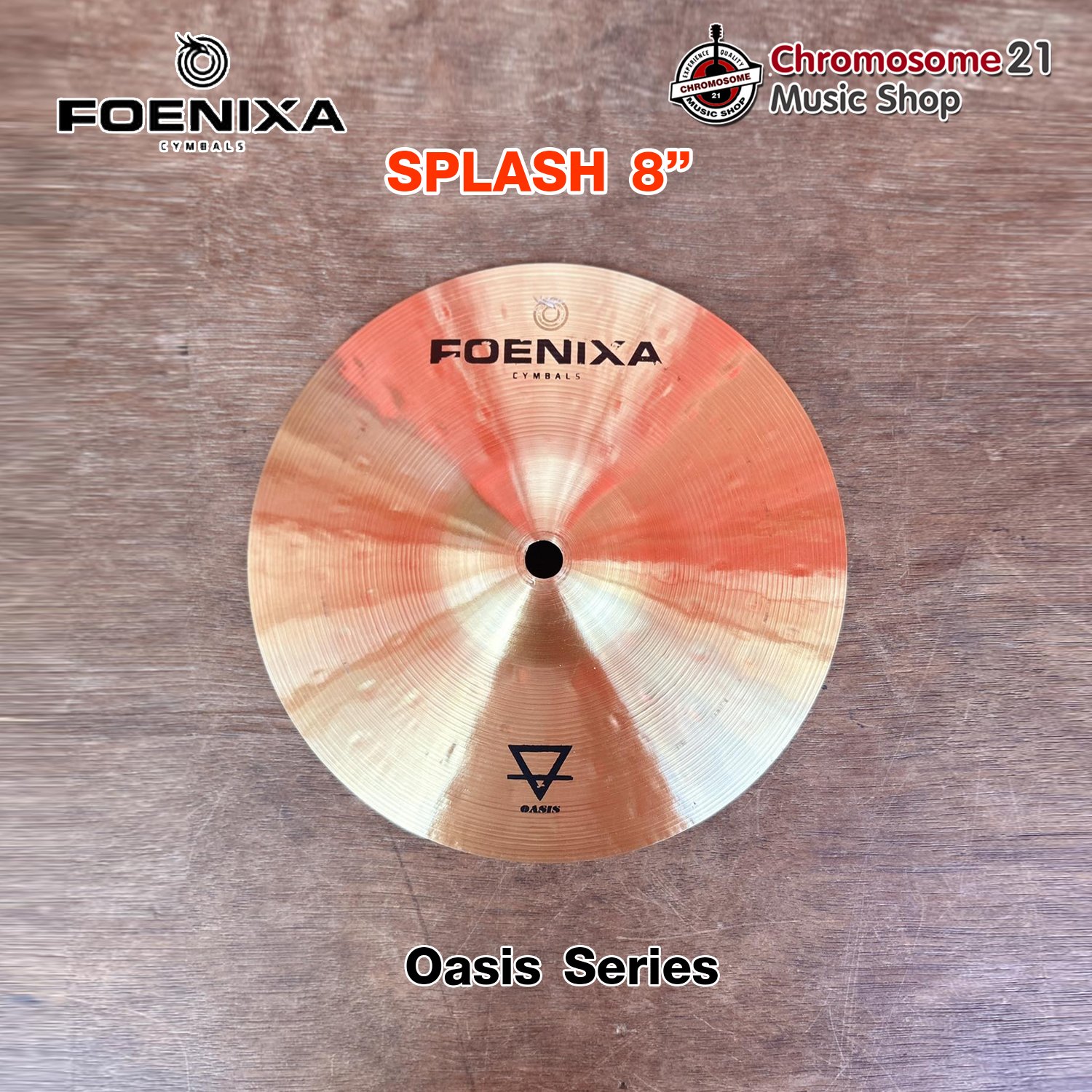 ฉาบ Foenixa OA-8S Splash 8นิ้ว รุ่น Oasis Standard Series