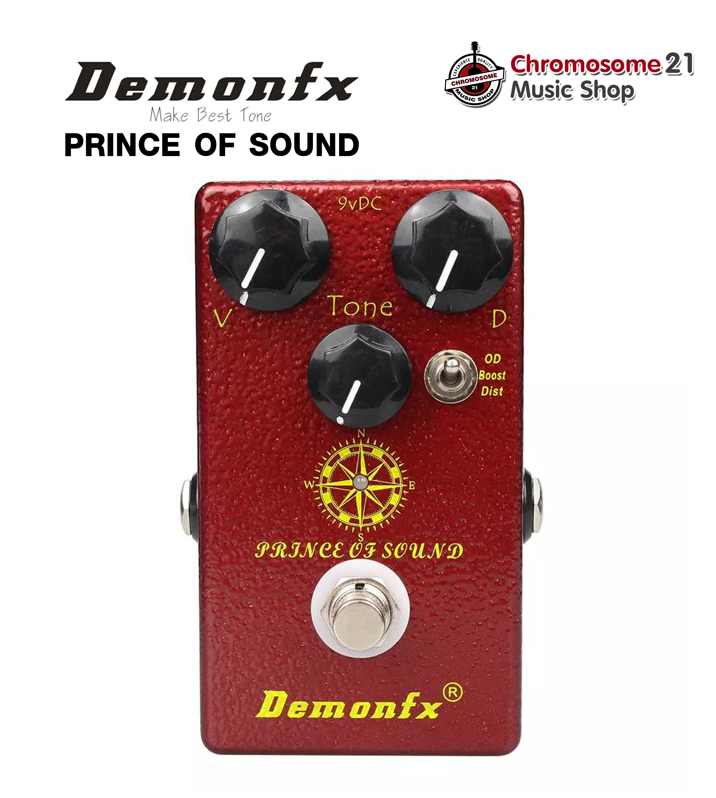 Demonfx PRINCE OF SOUND OVERDRIVE BOOST DISTORTION PRINCE OF TONE