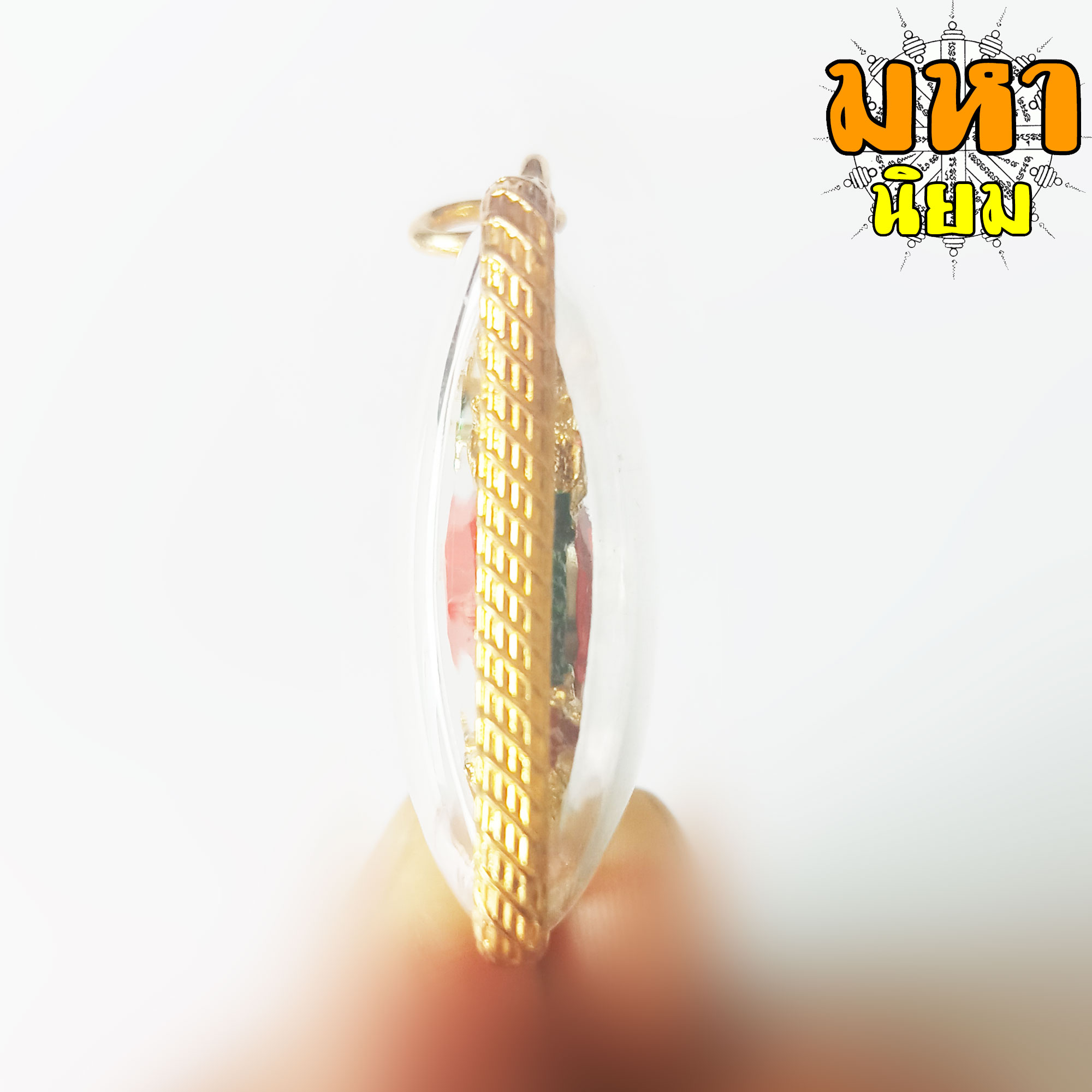 บ่วงพญา นาคกินหาง ประดับอัญมณี กรอบทองไมครอน