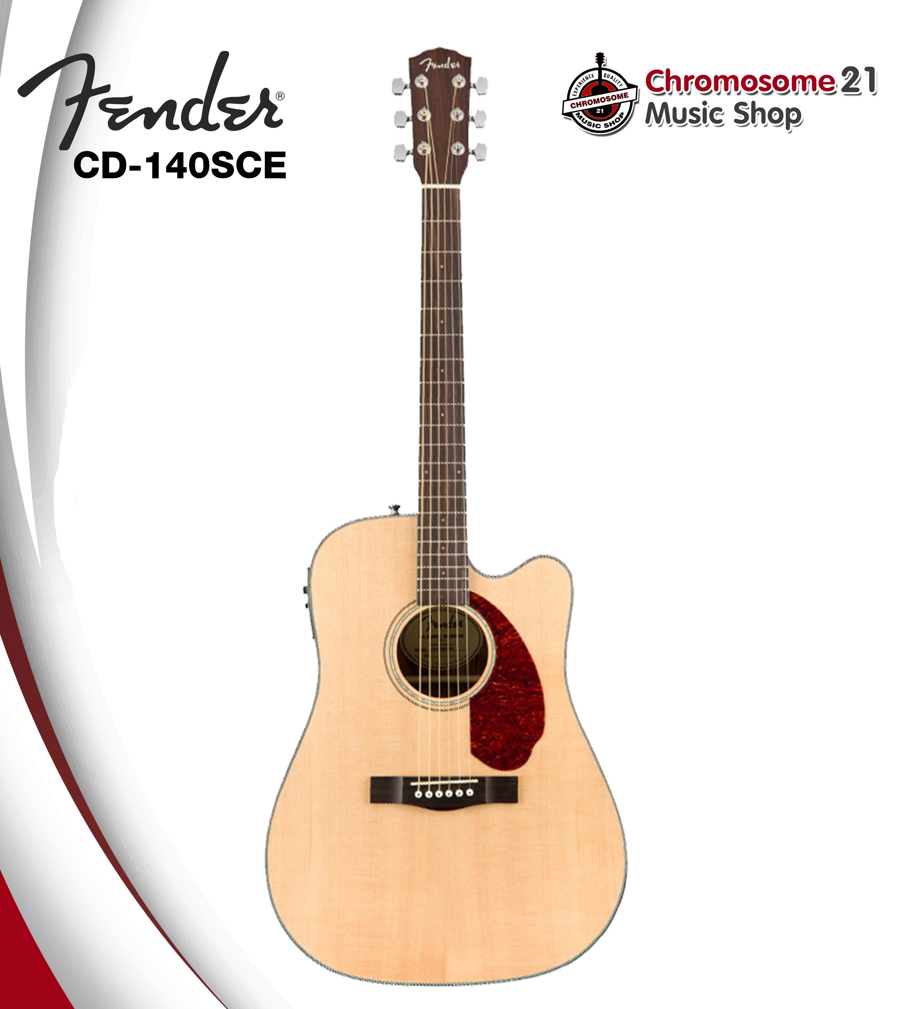 กีตาร์โปร่งไฟฟ้า Fender CD-140SCE