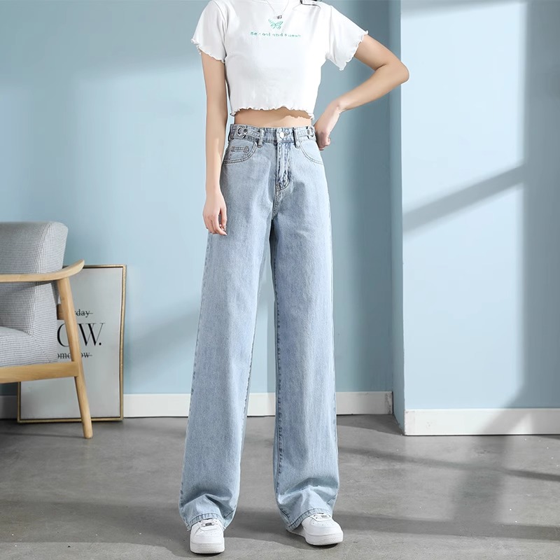 Pre - กางเกงยีนส์คล้ายจ้าวลู่ซือ ZhaoLusi ฟ้าอ่อน 2023