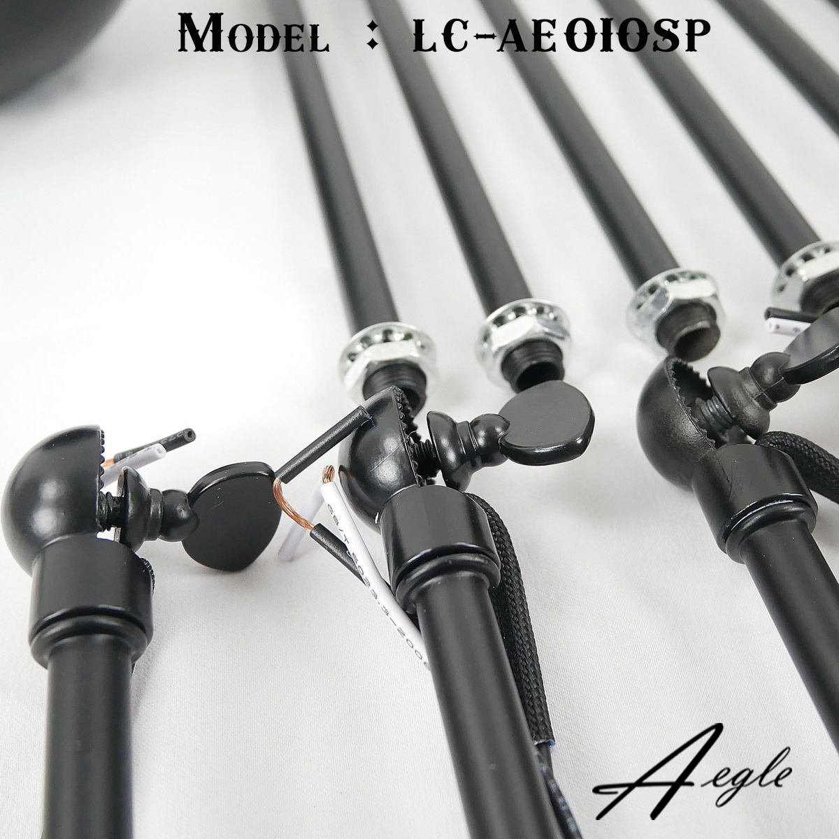 โคมไฟระย้าเหล็กทรงแมงมุม 12 ขา สีดำ สไตล์ Loft American