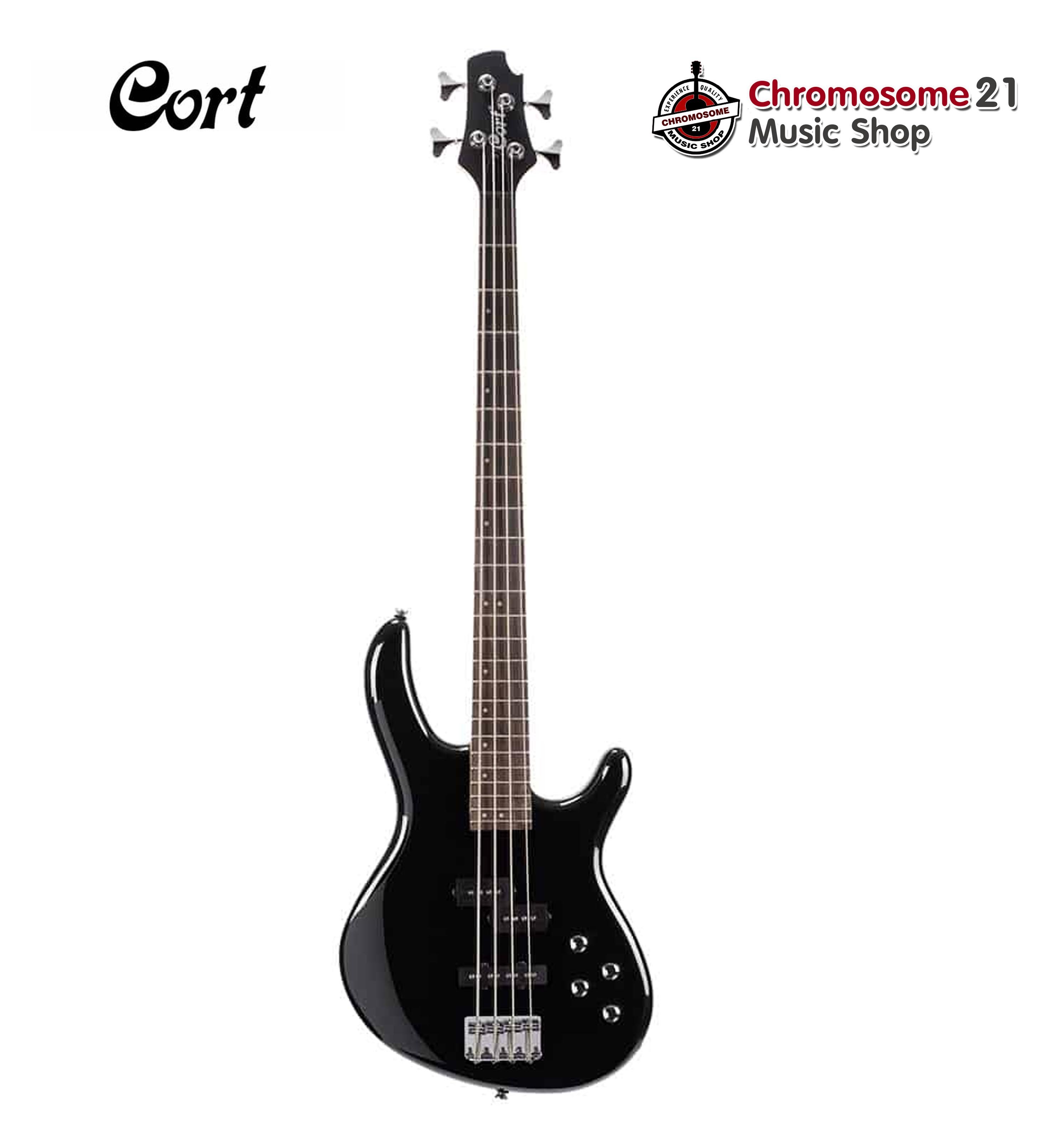 เบส 4 สาย Cort Action Bass Plus (สีดำ)