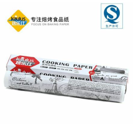 กระดาษไขรองอบลายหนังสือพิมพ์ สีขาว/สีน้ำตาล กระดาษห่อขนม ห่อแซนวิช ยาว 8 เมตร หน้ากว้าง 30 ซม