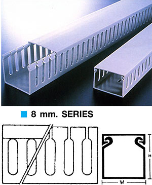 WIRING DUCT รางวายดัก ครอบสายไฟ BANDEX 8mm. SERIES Length 2M