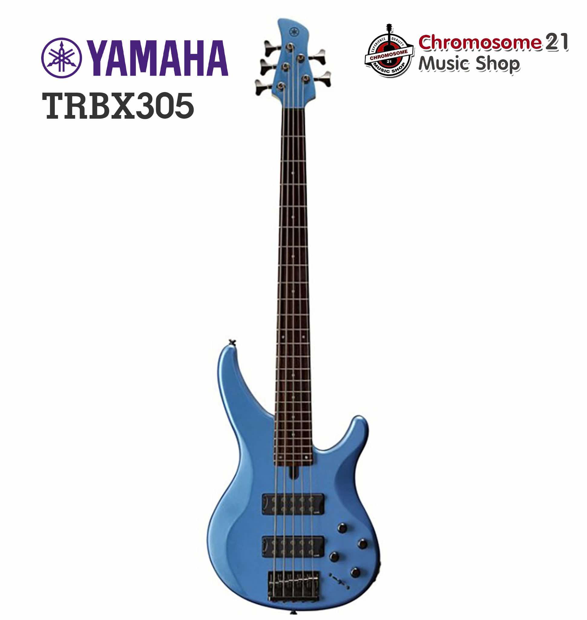 เบส5สาย Yamaha TRBX305 (Active) สี Factory Blue