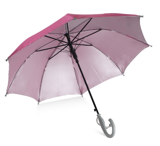 ร่มตอนเดียว 16 นิ้ว สีชมพู
