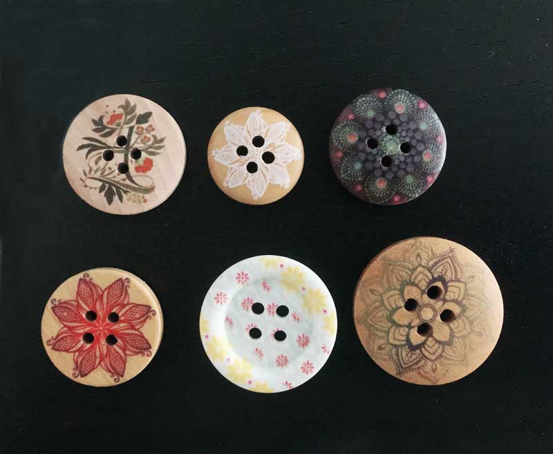 พิมพ์กระดุมไม้ 500 ชิ้น