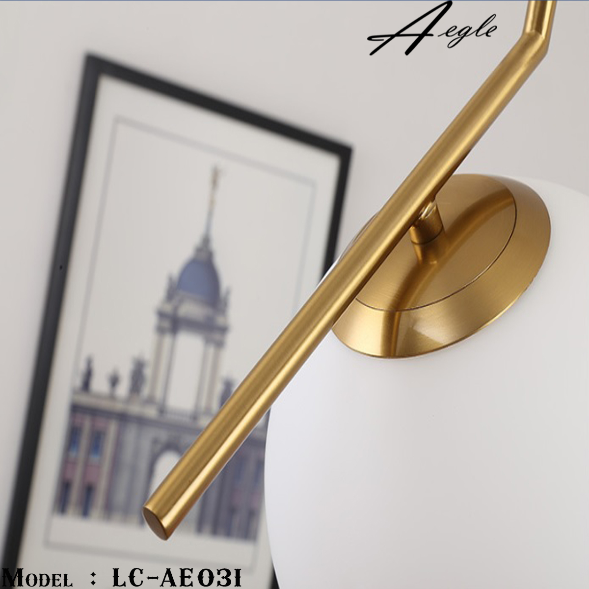 โคมไฟห้อยเพดานลูกแก้ว Modern Luxury gold