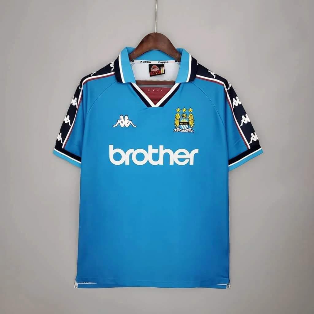 Retro เสื้อฟุตบอลย้อนยุค เกรด Retro เเมนซิตี้ 1997-98