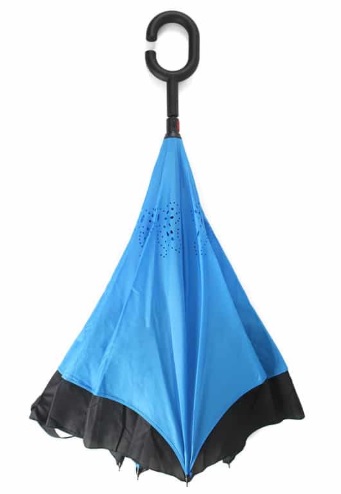 ร่มกลับด้าน สีฟ้า (คละสี)