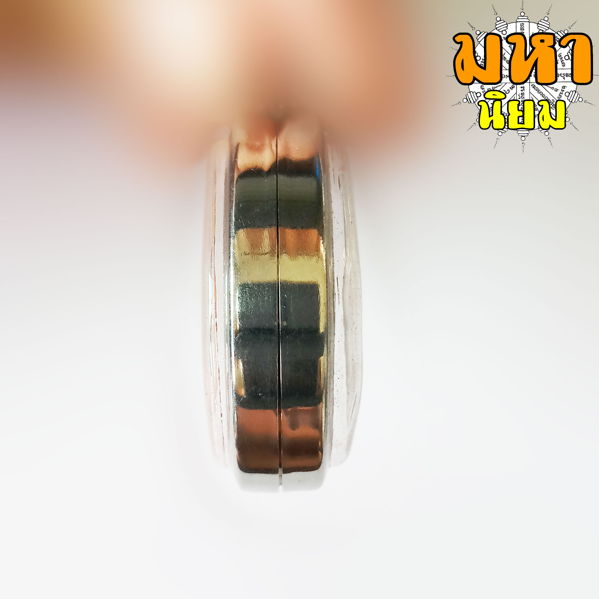 หลวงพ่อเปิ่น เสือคู่ หลังยันต์ วัดบางพระ เลี่ยมกรอบอย่างดี