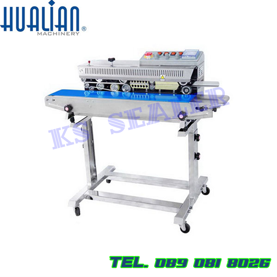 FRBM-810III เครื่องซีลสายต่อเนื่องแนวนอน ล้อเลื่อน พิมพ์วันที่