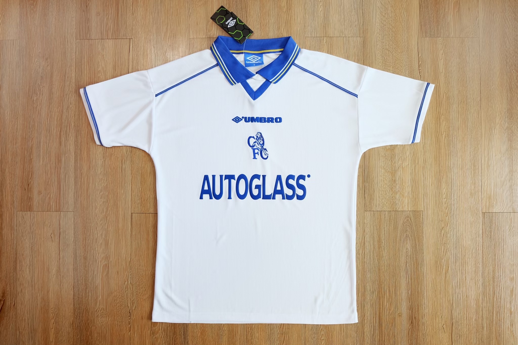 Retro Chelsea 1998 Away เสื้อเชลซีย้อนยุค เสื้อเชลซีรุ่นเก่า เสื้อบอลเชลซี autoglass